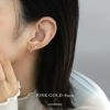 ボディピアスドロップワンタッチリングピアス24金コーティングフープK24PG上品セグメントリング16G18G専門店凛RIN通販シンプルアクセサリー