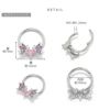 ハートジュエル蝶々魔法少女軟骨ピアスマジカルボディピアス専門店凛RINかわいい16G14Gアクセサリーワンタッチセグメントリングピアスのサイズ