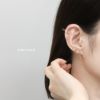 軟骨ピアス 16G 蝶々 バタフライ ミニ インナーコンク トラガス 小さい 上品 オフィス 小さめ ジュエル キュービックジルコニア ストレートバーベル 16ゲージ ボディピアス ボディピアス専門店凛 RIN