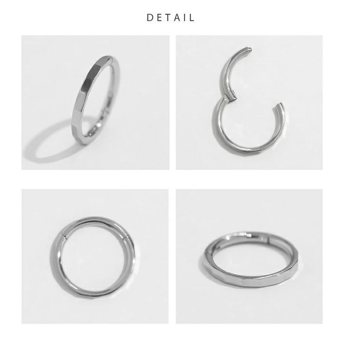 カットデザインワンタッチリングピアスこなれ感おしゃれアクセサリーボディピアス16G18G専門店凛RINプチプラ
