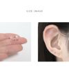 ピアス 透明ピアス 強化ガラスピアス さりげない 小ぶり ストーン 2個セット スタッド アクセサリー
