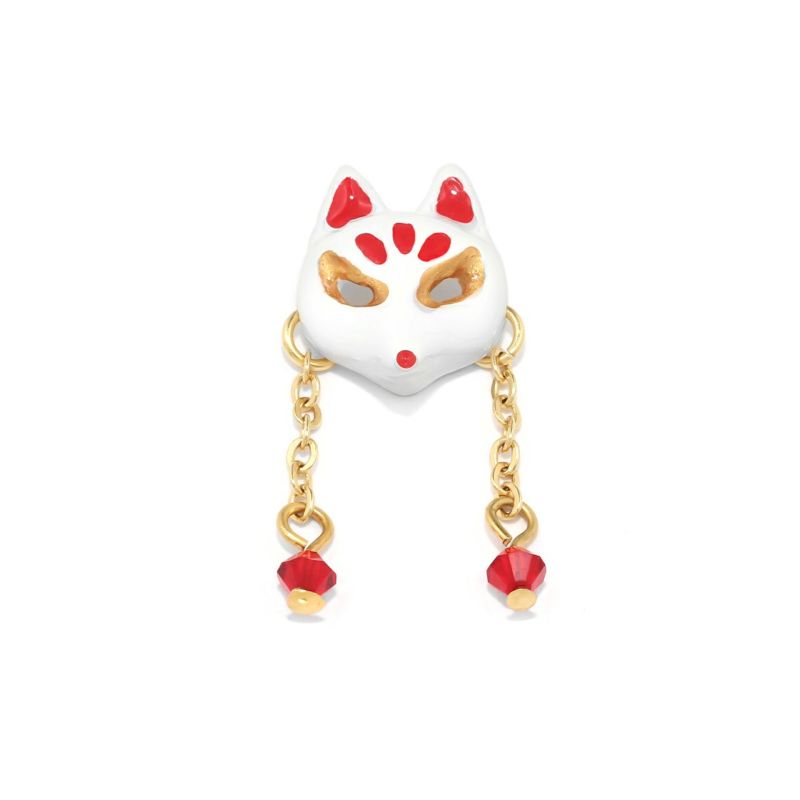 狐面キャッチ・Bタイプ・白