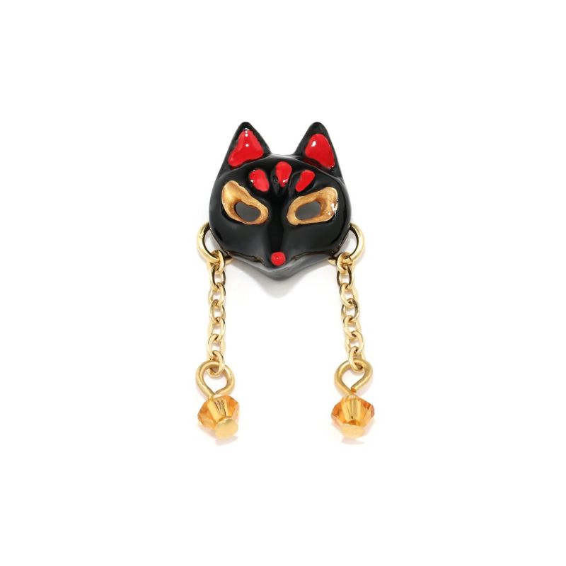 狐面キャッチ・Bタイプ・黒