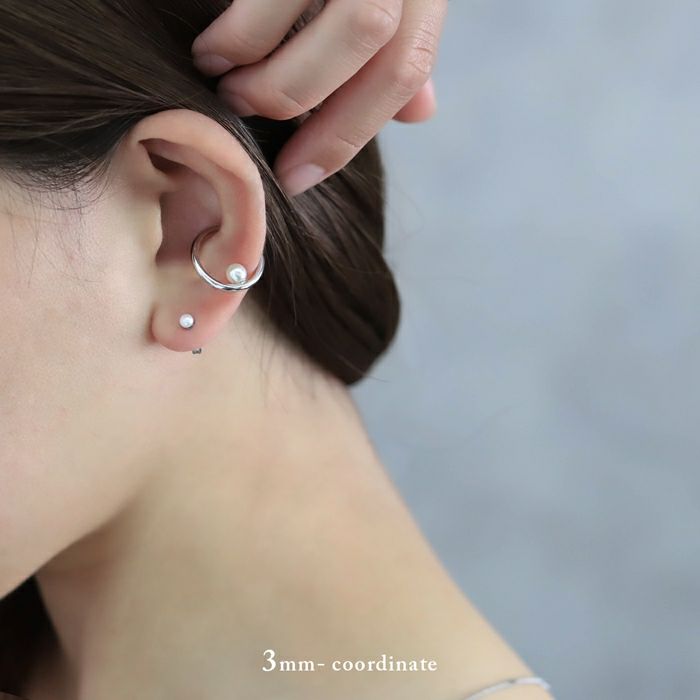 ピアスパールかわいいシンプル上品大人カワイイオフィス冠婚葬祭スタッドアクセサリー