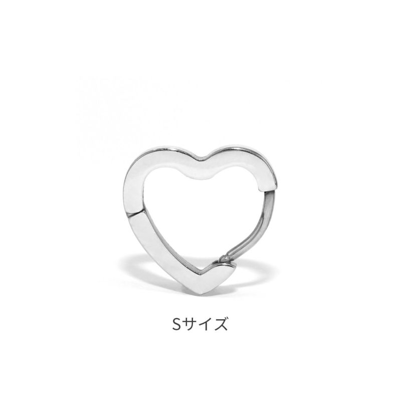ハートワンタッチフープピアス・Sサイズ