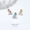 ボディピアススクエアジュエルきれいめキュービックジルコニアアクセサリーレディースきれいめ軟骨ピアスストレートバーベル専門店凛RIN通販