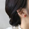 ステンレスピアス椿ツバキカメリア花フラワーかわいい大人カワイイ上品スタッドピアスアクセサリー