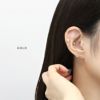 軟骨ピアスハートキルティング模様かわいいフェミニンラブリーストレートバーベル16ゲージボディピアス
