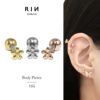 お花軟骨ピアス小さめフラワーミニサイズかわいいアクセサリーシンプルストレートバーベルボディピアス専門店凛RIN通販激安