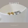 ピアス ミニ ハート かわいい 小さめ オールステンレス PVDコーティング スタッド アクセサリー