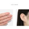 軟骨ピアス ハート かわいい キラキラ ジュエル キュービックジルコニア ストレートバーベル ボディピアス