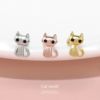 ボディピアス猫ネコねこ魚さかな魚の骨かわいい小さめジュエル軟骨ピアス専門店凛RIN通販激安ストレートバーベルレディース