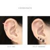 軟骨ピアス カラフル パステルボール 3mm 4mm シンプル かわいい 小さめ ストレートバーベル ボディピアス