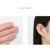 軟骨ピアス リボン 小さめ かわいい 華奢 シルバー ゴールド ピンク  ストレートバーベル ボディピアス