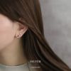 軟骨ピアス ティアドロップ 雫 ドロップ 金属アレルギー対応 ハーフフープ ストレートバーベル ボディピアス