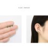 軟骨ピアス クローバー 四つ葉 ジュエル キュービックジルコニア ストレートバーベル ボディピアス