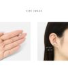 軟骨ピアス クローバー 四つ葉 ジュエル キュービックジルコニア ストレートバーベル ボディピアス