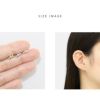 軟骨ピアス パール 真珠 3連 上品 フェミニン 大人カワイイ かわいい ストレートバーベル ボディピアス