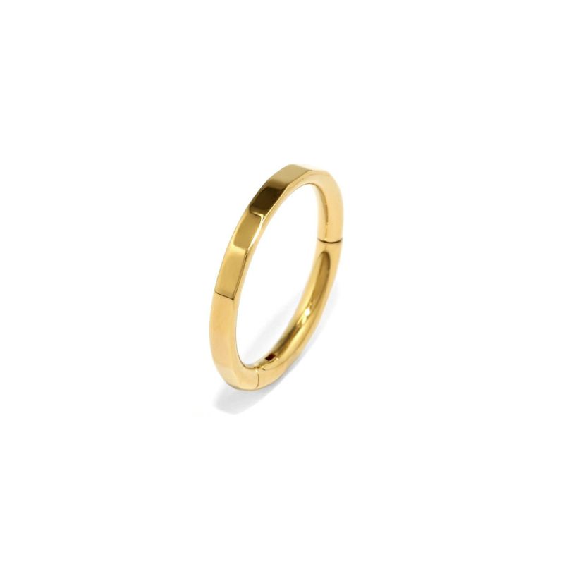 24K 24金 ボディピアス フープ ゴールド