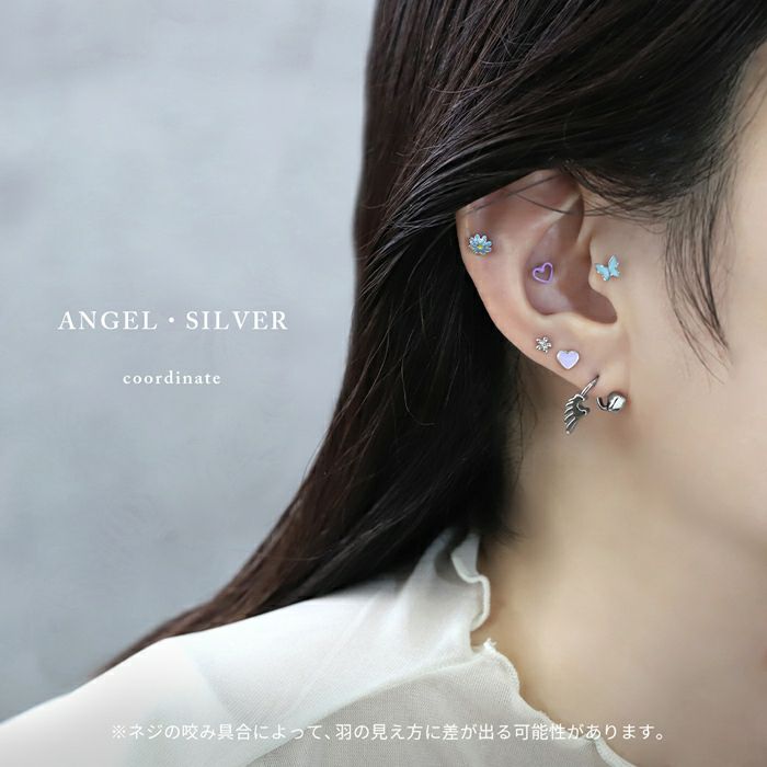 天使と悪魔の翼ピアス【凛限定デザイン】｜ボディピアス凛【公式】
