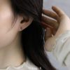 ステンレスピアス アルファベット イニシャル イングリッシュ 英字 文字 かわいい クール スタッドピアス アクセサリー