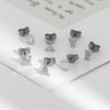 ステンレスピアス アルファベット イニシャル イングリッシュ 英字 文字 かわいい クール スタッドピアス アクセサリー