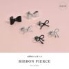 ピアス リボン かわいい バレエコア 韓国ファッション チタンポスト スタッド アクセサリー