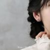 ピアス リボン かわいい バレエコア 韓国ファッション チタンポスト スタッド アクセサリー