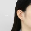 軟骨ピアス ジュエル 十字架　クロス　小さめ　サージカルステンレス　ストレートバーベル ボディピアス