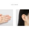 軟骨ピアス ジュエル 十字架　クロス　小さめ　サージカルステンレス　ストレートバーベル ボディピアス