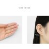 軟骨ピアス 一粒ジュエル ラウンド 小さめ 小ぶり シンプル ストレートバーベル ボディピアス