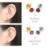 ピアス 天然石 誕生石 金属アレルギー アメジスト タンザナイト ルビー スタッド アクセサリー
