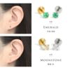 ピアス 天然石 誕生石 金属アレルギー アメジスト タンザナイト ルビー スタッド アクセサリー