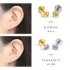 ピアス 天然石 誕生石 金属アレルギー アメジスト タンザナイト ルビー スタッド アクセサリー