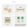 ピアス 天然石 誕生石 金属アレルギー アメジスト タンザナイト ルビー スタッド アクセサリー