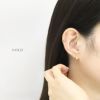 軟骨ピアス クラウンジュエル プリンセスカップ キュービックジルコニア 王冠 ストレートバーベル ボディピアス