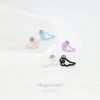 軟骨ピアス 天使 翼 はね パステルカラー かわいい エンジェル ストレートバーベル ボディピアス