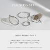 ピアス ステンレス フープ 大ぶり キャッチレス シンプル フープピアス アクセサリー