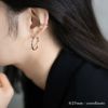 ピアス ステンレス フープ 大ぶり キャッチレス シンプル フープピアス アクセサリー