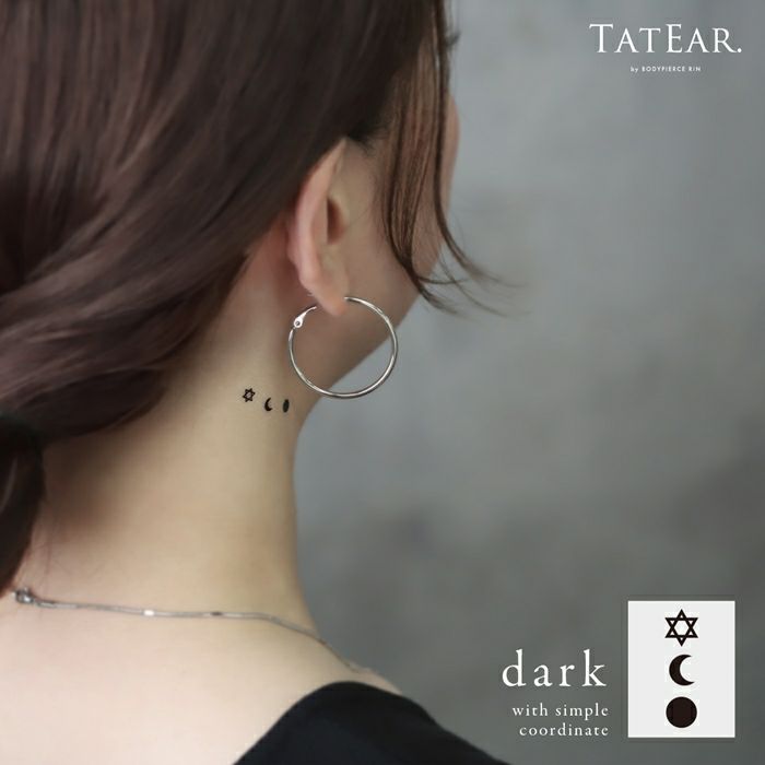 ステッカー タトゥーシール タティア 耳 おしゃれ TATEAR アート 一日 凛 オリジナル 雑貨 タトゥ