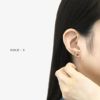 軟骨ピアス かわいい 三日月 クレセント ムーン ジルコニア キラキラ ストレートバーベル ボディピアス