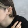 軟骨ピアス かわいい くま テディベア アンテナヘリックス ジルコニア ストレートバーベル ボディピアス 