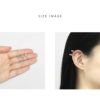 軟骨ピアス かわいい くま テディベア アンテナヘリックス ジルコニア ストレートバーベル ボディピアス 