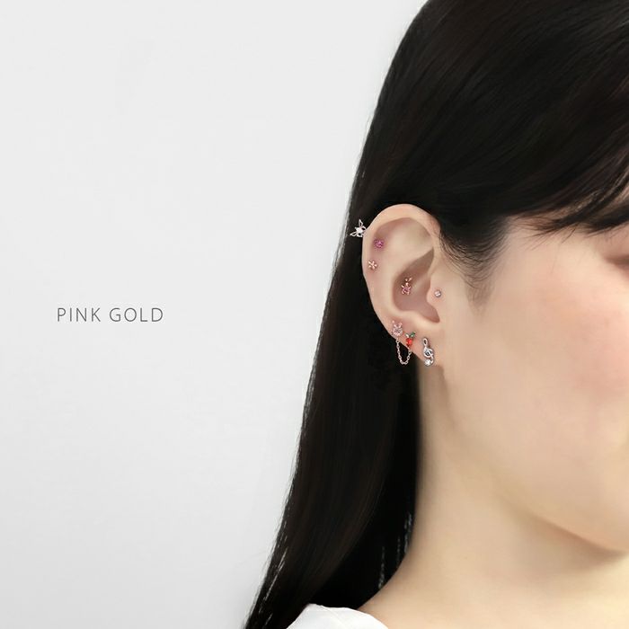 軟骨ピアス 16G ウサギ うさぎ にんじん ニンジン アニマル 動物